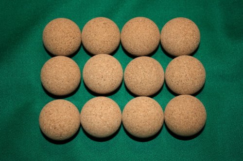 Kickerbälle Kork natur 12 Stück sehr leise im Spiel von Wagner Automaten