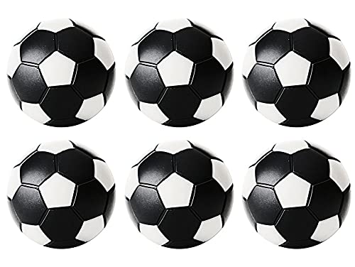 Wagner Automaten Kickerball Winspeed in Blisterverpackung - 6 Stück mit 32mm Durchmesser (schwarz/weiß) von Wagner Automaten