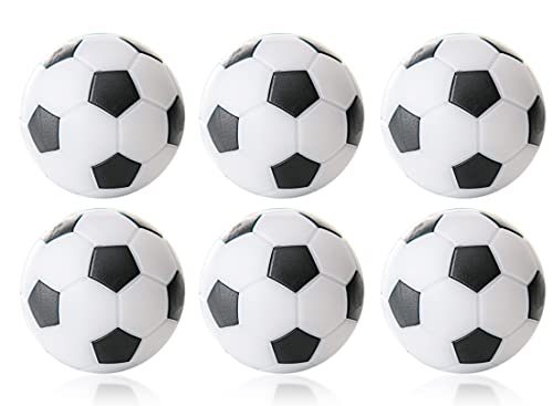 Wagner Automaten Kickerball Winspeed in Blisterverpackung - 6 Stück mit 32mm Durchmesser (weiß/schwarz) von Wagner Automaten