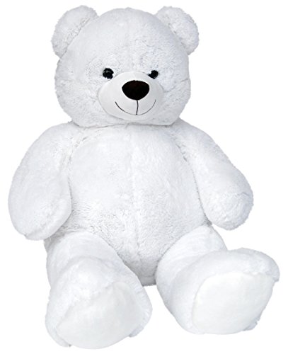 Wagner 9041 - Riesen XXL Teddybär 140 cm groß in Weiss - Plüschbär Kuschelbär Teddy Bär in Weiss 1,40 m von Wagner·Stofftiere