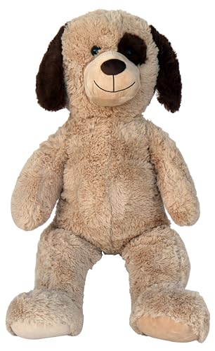 Wagner 9095 - Riesen XXL Hund 100 cm groß in hell-braun - Plüschbär Kuschelbär Teddy Bär Kuschelhund 1,0 m von Wagner·Stofftiere