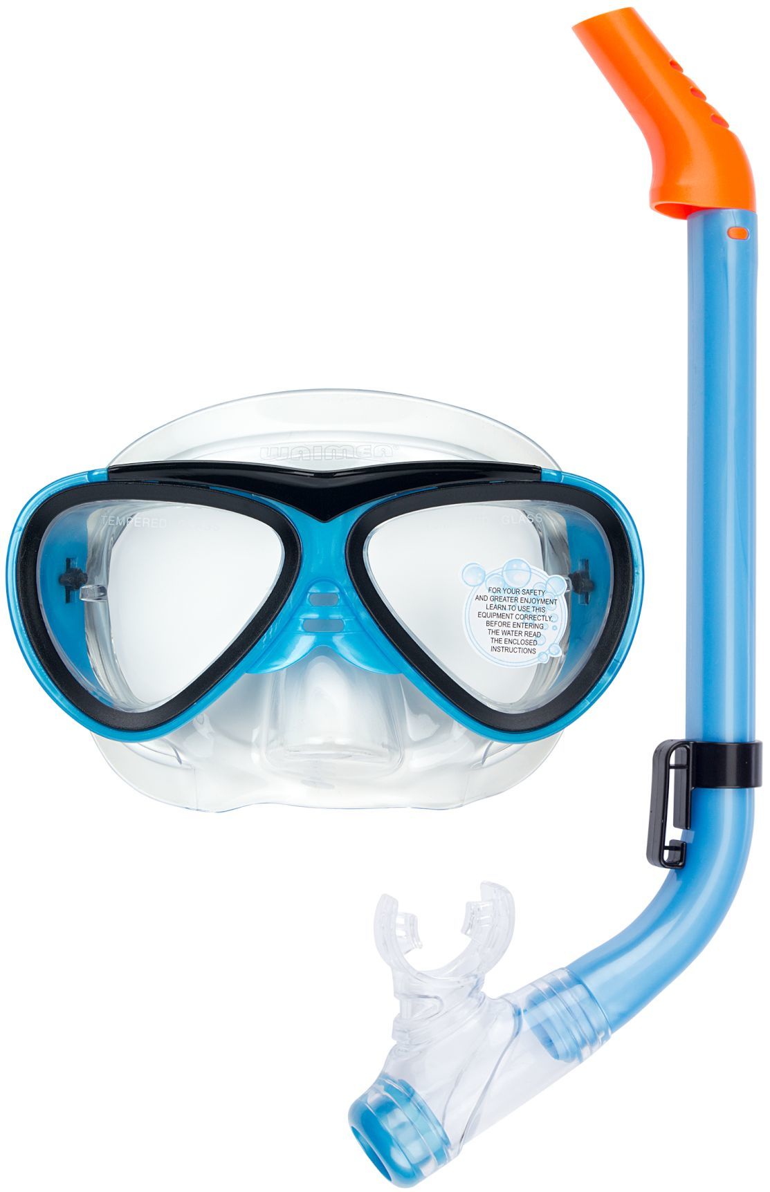 Waimea Taucherbrille mit Schnorchel, Blau Waimea Taucherbrille mit Schnorchel, Blau von Waimea
