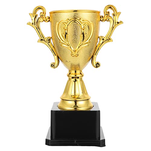 Wakauto Goldfarbene Kunststoff-Trophäen für Kinder, Trophäen und Auszeichnungen für Kinder, Wertschätzung, Belohnung, Geschenk für Studenten, Mitarbeiter oder Jugendliche, 18 cm von Wakauto