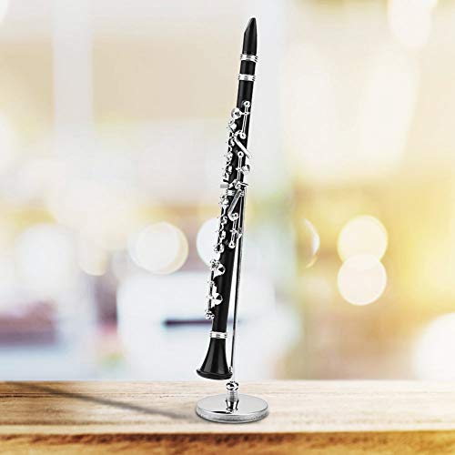 Wakects 16 cm Mini -Klarinettenmodell, Geeignet für die Dekoration von Schreibtisch, aus Hochwertigem Material, Verfügt über Einen Halter und eine Schachtel, EIN Schönes Accessoire für Wakects 16 cm Mini -Klarinettenmodell, Geeignet für die Dekoration von Schreibtisch, aus Hochwertigem Material, Verfügt über Einen Halter und eine Schachtel, EIN Schönes Accessoire für von Wakects