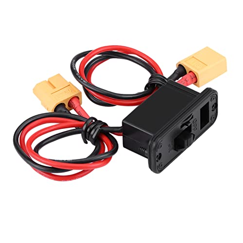 Wakects Hochleistungs -RC -Netzschalter Batterie EIN Off Stecker mit LED XT60 Anschluss für Modellflugzeuge Großer Strom 12A Männliche Weibliche Ports Wakects Hochleistungs -RC -Netzschalter Batterie EIN Off Stecker mit LED XT60 Anschluss für Modellflugzeuge Großer Strom 12A Männliche Weibliche Ports von Wakects