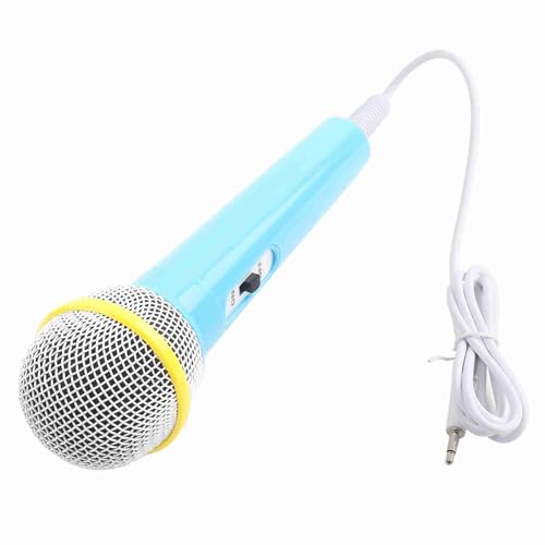 Wakects Karaoke Mikrofon Kabelmikrofon Singen Mikrofon mit 3,5 Mm Jack für Jungen Mädchen Geburtstag Family Party Outdoor -Veranstaltungen (Blue) von Wakects