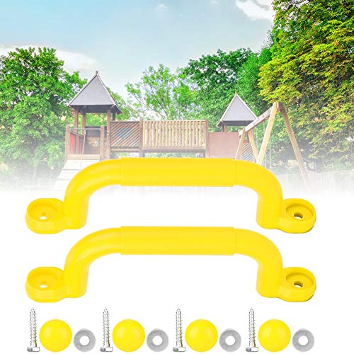 Wakects Kids Playground Griff Childrens Swing Grip Anti-Rutsch-Spielplatz-Sicherheitsgriff mit Glatte Oberfläche für Outdoor-Spielgerätezubehör (Yellow) von Wakects