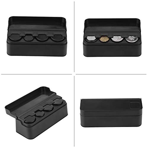 Wakects Münzkastenhalterauto -Münzhülle Organizer Universal 4 Münzhalter Kompakte Größe Maximale Kapazität mit Glattem Finish für die Einfache Reinigung Wakects Münzkastenhalterauto -Münzhülle Organizer Universal 4 Münzhalter Kompakte Größe Maximale Kapazität mit Glattem Finish für die Einfache Reinigung von Wakects