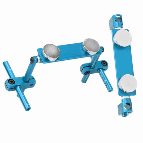 Wakects RC Car Body Mount Kit CNC Aluminiumlegierung Starker Magnethalterungswinkel für 1/10 RC -Autos mit Dichtungen Schraubenrückschalensäule (Himmelblau) von Wakects