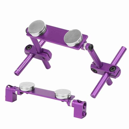 Wakects RC Car Body Mount Kit CNC Aluminiumlegierung Starker Magnethalterungswinkel für 1/10 RC -Autos mit Dichtungen Schraubenrückschalensäule (Purple) von Wakects
