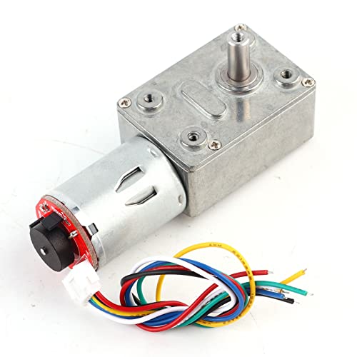 Wakects Zahnradmotor 12V DC 40 U/Min Hohe Drehmoment -Wurm -Wurmgetriebe Motor, Stabil (30RPM) von Wakects