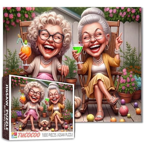 1000 Piece Jigsaw Puzzle Garden Party 1000 Piece Jigsaw Puzzle Colourful Porch Scene Ältere Frauen Küche DIY Puzzles für herausfordernde Familie Aktivität Spiele Ältere Dame Kunst Decor Craft Gifts 1000 Piece Jigsaw Puzzle Garden Party 1000 Piece Jigsaw Puzzle Colourful Porch Scene Ältere Frauen Küche DIY Puzzles für herausfordernde Familie Aktivität Spiele Ältere Dame Kunst Decor Craft Gifts von Walarky