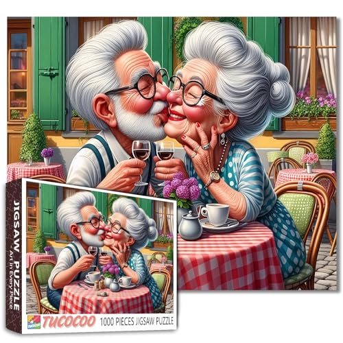 1000 Piece Jigsaw Puzzle Romantic Gartencafé Szene Erwachsene Unterhaltung Ältere Frauen Küche DIY Puzzles für herausfordernde Familie Aktivität Spiele Ältere Dame Kunst Home Wall Decor Craft Gifts 1000 Piece Jigsaw Puzzle Romantic Gartencafé Szene Erwachsene Unterhaltung Ältere Frauen Küche DIY Puzzles für herausfordernde Familie Aktivität Spiele Ältere Dame Kunst Home Wall Decor Craft Gifts von Walarky