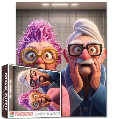1000 Stück Cartoon-Charaktere Jigsaw Puzzle Funny Expression Art Home Entertainment Ältere Frauen DIY Puzzles für herausfordernde Familie Aktivität Spiele Ältere Dame Kunst Home Wall Decor Geschenke 1000 Stück Cartoon-Charaktere Jigsaw Puzzle Funny Expression Art Home Entertainment Ältere Frauen DIY Puzzles für herausfordernde Familie Aktivität Spiele Ältere Dame Kunst Home Wall Decor Geschenke von Walarky