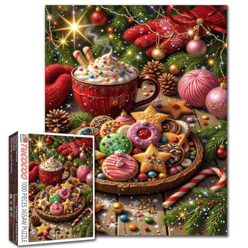 Christmas Cookies Hot Cocoa Jigsaw Puzzle 1000 Teile für Erwachsene Winter Desserts Kunst Puzzle Entspannung Unterhaltung Aktivität Wohnzimmer Wanddekoration Einzigartige Wohnkultur Geschenke Christmas Cookies Hot Cocoa Jigsaw Puzzle 1000 Teile für Erwachsene Winter Desserts Kunst Puzzle Entspannung Unterhaltung Aktivität Wohnzimmer Wanddekoration Einzigartige Wohnkultur Geschenke von Walarky