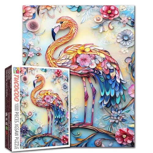 Flamingos Graffiti-Puzzle, 1000 Teile, niedlich, bunt, lustig, Tier, Blumen, Pflanzen, Szene, Erwachsene, Anfänger, Familienaktivität, DIY, Basteln, Heimdekoration, Geschenk, 68 x 50 cm Flamingos Graffiti-Puzzle, 1000 Teile, niedlich, bunt, lustig, Tier, Blumen, Pflanzen, Szene, Erwachsene, Anfänger, Familienaktivität, DIY, Basteln, Heimdekoration, Geschenk, 68 x 50 cm von Walarky