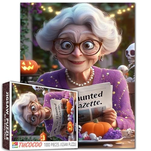 Halloween 1000 Stück Jigsaw Puzzle Festliche Szene mit Kürbissen und String Lichter Küche DIY Puzzles für anspruchsvolle Familie Aktivität Spiele Ältere Dame Kunst Home Wall Decor Craft Geschenke Halloween 1000 Stück Jigsaw Puzzle Festliche Szene mit Kürbissen und String Lichter Küche DIY Puzzles für anspruchsvolle Familie Aktivität Spiele Ältere Dame Kunst Home Wall Decor Craft Geschenke von Walarky