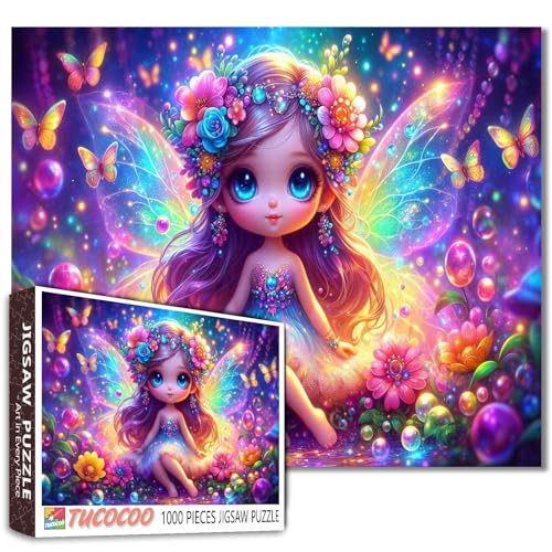 Kleiner Engel 1000 Stück Puzzle für Erwachsene Dreamy Glowing Fairy Puzzles für Mädchen Geschenke Elf Puzzle Kunst Herausfordernd Perfekt für Spiel Pary Events Kleiner Engel 1000 Stück Puzzle für Erwachsene Dreamy Glowing Fairy Puzzles für Mädchen Geschenke Elf Puzzle Kunst Herausfordernd Perfekt für Spiel Pary Events von Walarky