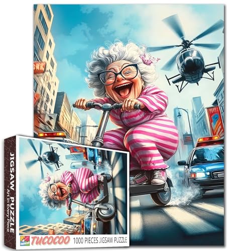 Old Man and Old Woman 1000 Piece Jigsaw Puzzles for Adults Couple Walking Painting Jigsaw Puzzle Cute Animal Dog 1000 Pieces Puzzles 20''x27 “inch DIY Craft Puzzle Art Wall Decor Family Challengings Old Man and Old Woman 1000 Piece Jigsaw Puzzles for Adults Couple Walking Painting Jigsaw Puzzle Cute Animal Dog 1000 Pieces Puzzles 20''x27 “inch DIY Craft Puzzle Art Wall Decor Family Challengings von Walarky