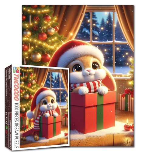 Weihnachtliches Kaninchen-Puzzle für Erwachsene, einzigartige Wohnkultur, Geschenke, intellektuelle Dekomprimierung, Spaß, Familienspiel, Stressabbau, Spielzeug, Wandkunst, Dekor, Geschenk, 50 x 70 cm Weihnachtliches Kaninchen-Puzzle für Erwachsene, einzigartige Wohnkultur, Geschenke, intellektuelle Dekomprimierung, Spaß, Familienspiel, Stressabbau, Spielzeug, Wandkunst, Dekor, Geschenk, 50 x 70 cm von Walarky