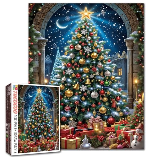 Weihnachtsbaum Jigsaw Puzzle 1000 Stück für Erwachsene Box Puzzles Wohnzimmer Wanddekoration Beste für Familie Spiel Sammlung Wandkunst Dekor Geschenk 19,7 x 27,6 Zoll Weihnachtsbaum Jigsaw Puzzle 1000 Stück für Erwachsene Box Puzzles Wohnzimmer Wanddekoration Beste für Familie Spiel Sammlung Wandkunst Dekor Geschenk 19,7 x 27,6 Zoll von Walarky