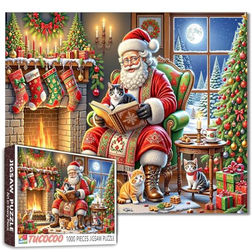 Weihnachtsmann Weihnachtsbaum Puzzle 1000 Teile für Erwachsene Winter Ofen Wand Weihnachtssocken Puzzle Familie Aktivität Perfekt für Spieleabend Einzigartige Wohnkultur Geschenke Einzigartiges Weihnachtsmann Weihnachtsbaum Puzzle 1000 Teile für Erwachsene Winter Ofen Wand Weihnachtssocken Puzzle Familie Aktivität Perfekt für Spieleabend Einzigartige Wohnkultur Geschenke Einzigartiges von Walarky
