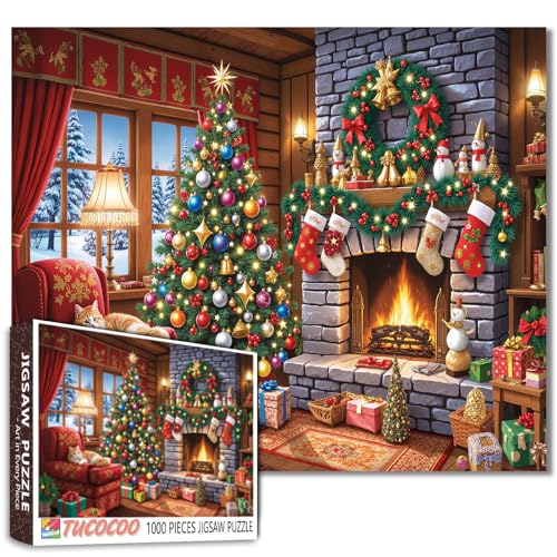 Weihnachtsofen Wand Jigsaw Puzzle 1000 Stücke für Erwachsene Weihnachtsbaum Puzzles Unterhaltung Spielzeug Familie Aktivität Perfekt für Spiel Nacht Stress Relief Spielzeug 19,7 x 27,6 Zoll Weihnachtsofen Wand Jigsaw Puzzle 1000 Stücke für Erwachsene Weihnachtsbaum Puzzles Unterhaltung Spielzeug Familie Aktivität Perfekt für Spiel Nacht Stress Relief Spielzeug 19,7 x 27,6 Zoll von Walarky