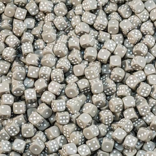 Hochqualitative 16 mm Würfel von Waldfelsen® in 15 Farben Augenwürfel Spielwürfel Set (30 Stück, Grau) von Waldfelsen