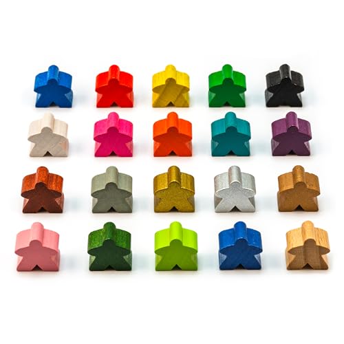 Waldfelsen® 16 mm Meeple aus Holz passend für Carcassonne (Anzahl: 10 Stück, Farbe: Blanko) von Waldfelsen