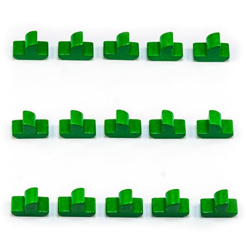 Waldfelsen® Hozfiguren: 15 Schiffe geeignet für Die Siedler (Farbe: Grün) von Waldfelsen