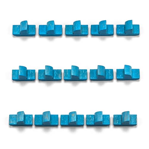 Waldfelsen® Hozfiguren: 15 Schiffe geeignet für Die Siedler (Farbe: Himmelblau) von Waldfelsen