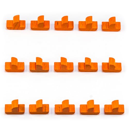 Waldfelsen® Hozfiguren: 15 Schiffe geeignet für Die Siedler (Farbe: Orange) von Waldfelsen