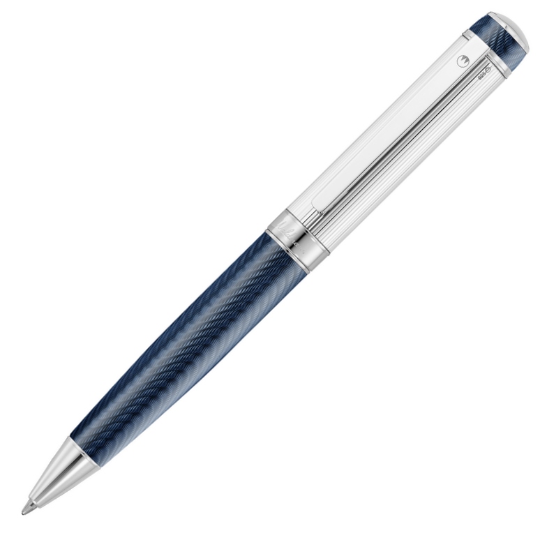 Waldmann Kugelschreiber Grandeur Guillochiertes Nadelstreifen-Dekor ozeanblau Waldmann Kugelschreiber Grandeur Guillochiertes Nadelstreifen-Dekor ozeanblau von Waldmann