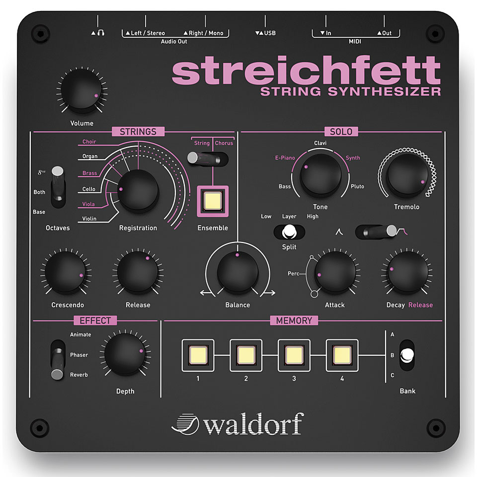 Waldorf Streichfett Synthesizer von Waldorf