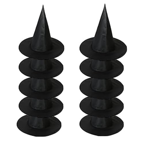 Waldspring Hexenhut Kinder, Hexenhut Damen Set, 10 Stuck, Hexen Hut, Hexen Zubehör, Dieser Hexenhut Eignet Sich Für Halloween-Kostümpartys, Thematische Kindergeburtstage, Partyszenendekoration Waldspring Hexenhut Kinder, Hexenhut Damen Set, 10 Stuck, Hexen Hut, Hexen Zubehör, Dieser Hexenhut Eignet Sich Für Halloween-Kostümpartys, Thematische Kindergeburtstage, Partyszenendekoration von Waldspring