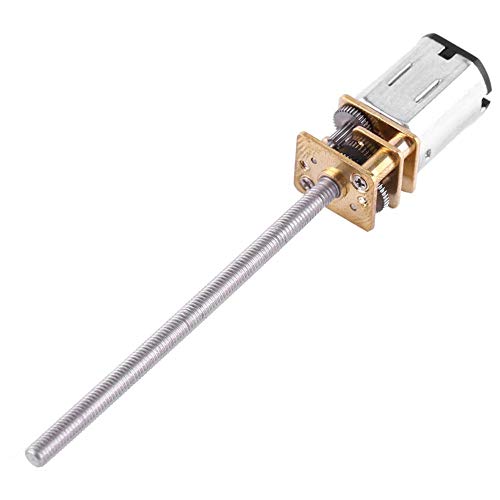 6v DC Getriebemotor 30/60/100/150/200/300/400 / 500RPM Geschwindigkeitsreduzierung Getriebe Motor, mit Langer M3 x 55MM Bleischraube Gewindeausgang Welle (6V 150RPM) von Walfront