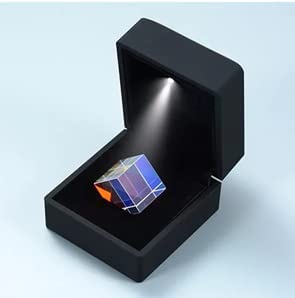 Mini Prisma 23x23x23mm, Sechsseitiges Helles Licht Kombinieren, Cube Prisma Kristall Kinder Bunt für Lehre Fotografie Optisch von Walfront