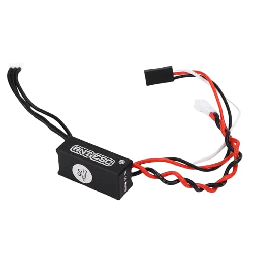 Walfront RC Crawler Car ESC Water Proof ESC Intelligent Switch Design 3A BEC Ausgabe Verschiedener Batterieadapterkabel für 1/12 1/16 1/18 1/24 Fahrzeugmodell von Walfront