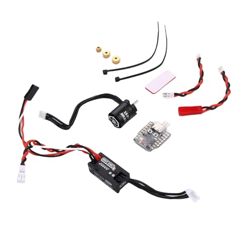 Walfront RC Motor ESC Combo 50A Wasserdicht Bürstenloser Geschwindigkeitsregel und 1520 Motor für 1/12 1/16 1/18 1/24 RC Crawler Car mit WLAN -Linkadapter von Walfront