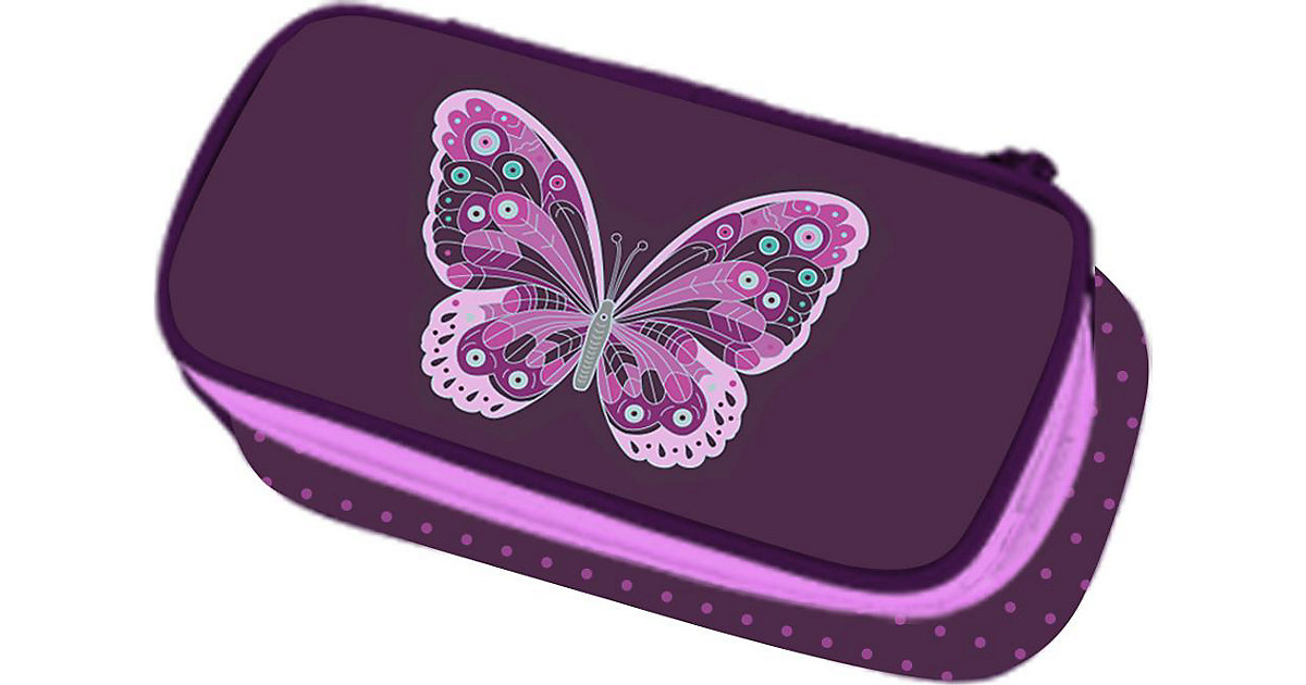 Etuibox FAME 2.0 Purple Butterfly, unbefüllt aubergine Mädchen Kinder von Walker