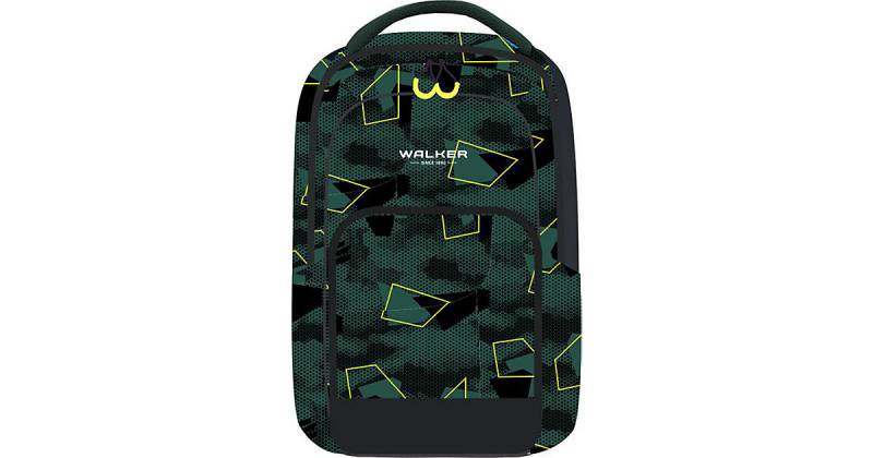 Schulrucksack WIZZARD COLLEGE 2.0 Green Polygon (2023) dunkelgrün von Walker