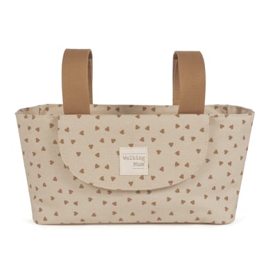 Walking Mum Kinderwagen-Organizer Herzen Poppy Cinnamon von Walking Mum