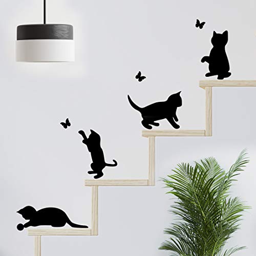 Lustige Katzen springende Wandsticker Wohnzimmer Katze Aufkleber Dekor Tapete Kunst Schalter Abziehbild Schwarz Vinyl Schmetterling Dekoration Küche Zuhause Kind Schlafzimmer Hund niedlich Mond Lustige Katzen springende Wandsticker Wohnzimmer Katze Aufkleber Dekor Tapete Kunst Schalter Abziehbild Schwarz Vinyl Schmetterling Dekoration Küche Zuhause Kind Schlafzimmer Hund niedlich Mond von Wall4stickers