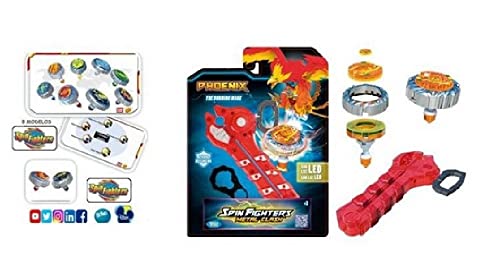 Wallatoys- PEONZA Spin Fighter Individual Pack 8 MOD. SDOS, Mehrfarbig (K02SRF002) von Wallatoys