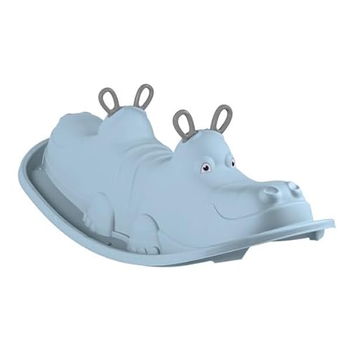 Kinderwippe Schaukeltier Schaukelwippe Wippe Schaukelpferd Schaukelspielzeug blau von Wallbarz