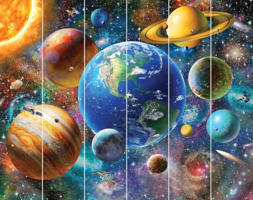 Walltastic Wandbild, Sonnensystem, FSC-Papier, mehrfarbig, 2,4 m hoch x 3 m breit, 1 Größe Walltastic Wandbild, Sonnensystem, FSC-Papier, mehrfarbig, 2,4 m hoch x 3 m breit, 1 Größe von Walltastic