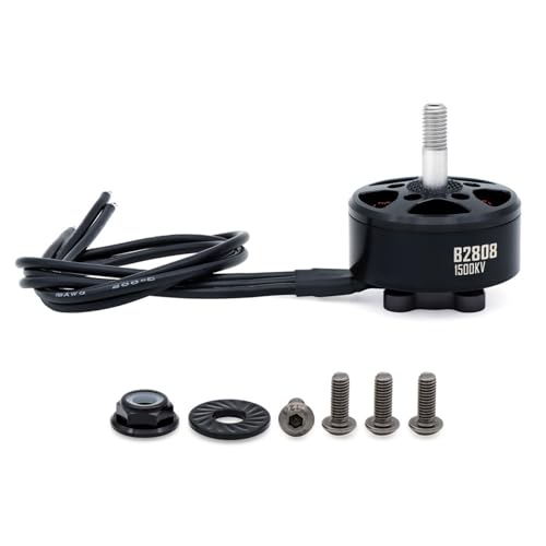 Walmeck Bürstenloser Motor mit Langem Draht, Bürstenloser Hochgeschwindigkeitsmotor, Starker Schub, Abnehmbare Konstruktion, Leichte Welle für RC-Quadrocopter, Hitzebeständige (1500kV) von Walmeck