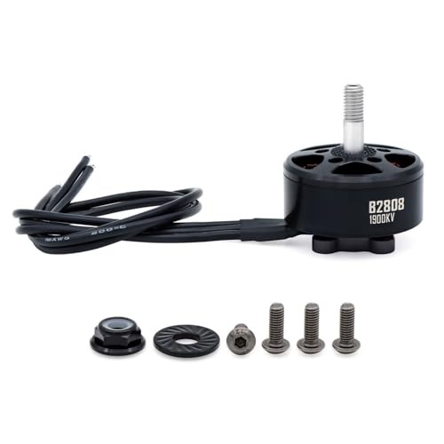 Walmeck Bürstenloser Motor mit Langem Draht, Bürstenloser Hochgeschwindigkeitsmotor, Starker Schub, Abnehmbare Konstruktion, Leichte Welle für RC-Quadrocopter, Hitzebeständige (1900kV) von Walmeck