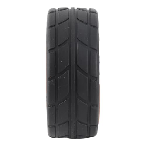 Walmeck Fernbedienungssteuer -Autoreifen 66 * 46 * 26mm 4pcs Ersatz TT02 XV01 HSP 94123 HPI 1/10 Fernbedienungsauto -Autorad (Gelb) von Walmeck