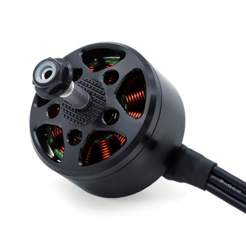 Walmeck Langer Draht Bürstenloser Motor für Quadcopter, 14 Polmotor mit M5-Welle, Starke Schub und Zuverlässige Leistung, Abnehmbares und Entlüftetes Design, Hochwertige Lager (1580KV) von Walmeck